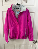 Columbia Omni-Heat Women’s Pink Hooded Waterproof Jacket Size Large Photo 0