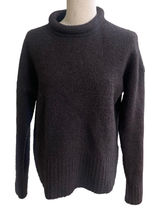 Madewell Alpaca Wool Blend Roll Neck‎ Sweater Heather raisin Small Relaxed Knit Photo 0