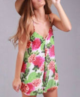 Show Me Your Mumu Criss Cross Applesauce Dress NWT Small Cactus Floral Photo 0