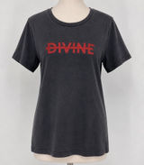 Ksubi‎ Divine Graphic Tee XL Black Washed Streetwear Casual Minimalist Skater Photo 0