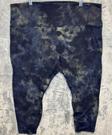 2208 | Lululemon Align Tie Dye High Rise Crop Leggings Black Green Women 20 Photo 0