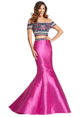 Ellie‎ Wilde 2 Piece Mermaid Embroidered Off The Shoulder Prom Dress 4 EW118038 Photo 0