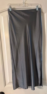 Old Navy Side Slit Satin Skirt  Photo 0
