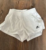 Adidas white track shorts  Photo 0