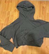 Cropped Zara gray hoodie Photo 0