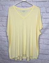 Wonderly Women's Yellow V-Neck T-Shirt - Size XL NWOT Photo 0