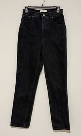 Abercrombie & Fitch Vintage Ultra High Rise 90s Straight Jean saturated‎ black 2 Photo 0