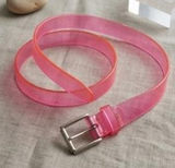 Forever 21 Red Faux Leather Belt Silver Buckle Y2K Indie Sleaze Photo 0