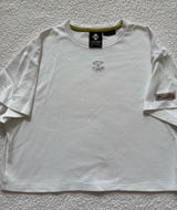 Columbia Sportswear White "Stop & Look" Embroidered Cropped Boxy T-Shirt M Photo 0