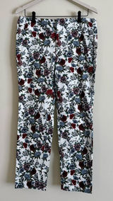 Zara Basics Floral Printed Trouser Pants - Womens Size 8 Photo 0