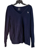 Abercrombie and Fitch Women's Size XL 100% Cashmere Navy Sweater Photo 0