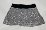 Lululemon Pace Setter Skirt Gray Floral Print Size 4 Running Athletic Skort Photo 0