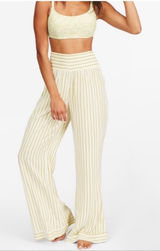 Billabong Green Striped Daybreak Pants Photo 0