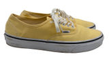 Vans Authentic Low Top Sneakers Women's 10 Yellow Skateboarding Retro Casual Photo 0