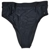 Aerie‎ Bikini Bottom High Cut Cheeky Banded Black L Photo 0