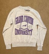 Blue 84 Grand Canyon University crewneck sweatshirt with purple text and logo, size S #college #gcu Photo 0
