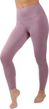 Yogalicious Lux Ankle Leggings High Rise Side Pocket Elastic Waistband Mauve XS Photo 0
