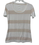 Lululemon Top Short Sleeve T-Shirt‎ Women's 8 ? Striped Round Neck Lightweight Photo 0