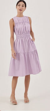 Love‎ Bonito Purple Sleeveless A-Line Dress Size 4 Photo 0