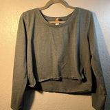 Lucy Gray Long Sleeve Top Size Large Crew Neck Causal Relaxed Fit Photo 0