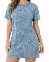 Ali & Kris Acid Wash Denim T-Shirt Dress Size‎ Large Photo 0