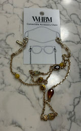 NWT White House Black‎ Market WHBM Convertible Accessory Glasses Chain Photo 0