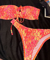 Two piece bathing suit Pink Size L Photo 0