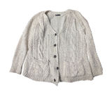 BDG Cream Cable Knit Button Front Cardigan Sweater Women's Size‎ S Photo 0
