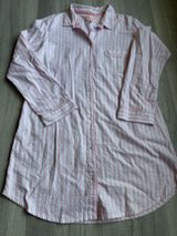 Victoria’s Secret Pink Striped Button Up Shirt Size L Pajama Lounge Top Photo 0