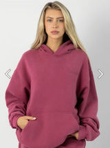 Comfrt Minimalist Hoodie in color Berry! Photo 0