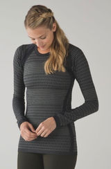 Lululemon Lululemon About That Base Long Sleeve Black / Slate Thumbhole Size 4 Photo 0