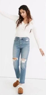 Madewell Distressed The‎ Perfect Vintage Jeans Photo 0
