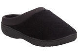 NWT Isotoner Indoor/Outdoor Slip-on Terry Satin Clog Slippers Black XL (9.5-10) Photo 0