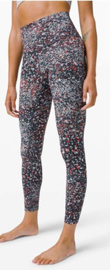 Lululemon Align Pant 28" Inseam in Water Blossom Multi Athletic Gym Size 8 Photo 0