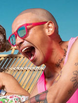 New 😎 Goodr OG Sunnies Flamingos 🦩on a Booze Cruise Pink Sunglasses Unisex Photo 0