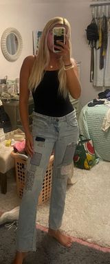 Patchwork Jeans Size 27 Photo 0