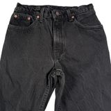 Levis Relaxed‎ Fit Jeans 9M Black Tapered High Rise Made In USA Vintage Photo 0