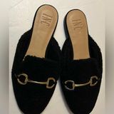 INC Women's black Faux-Shearling Mules size 9 Photo 0