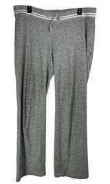 NYL New York Laundry Womens Gray‎ Wide Leg Sweatpants Striped Waist Drawstring M Photo 0