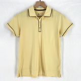 Tehama Green Polo Shirt Womens M Yellow Performance Everyday Wear‎ Golf Tennis Photo 0
