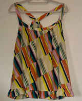 CAbi Striped Multicolor Sleeveless Lightweight Tank Top - Women’s Sz XL Photo 0