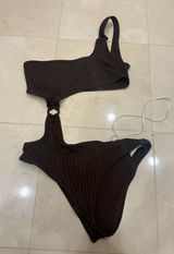 Aerie Brown One-Piece Swimsuit Photo 0