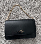 Kate Spade Purse Black Crossbody Leather Photo 0