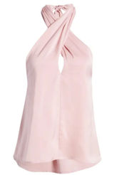 VICI COLLECTION Womens Satin Crossover Halter Neck Top Sleeveless Sz M (b32) Photo 0