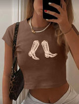 Cowboy boots tee Brown Photo 0