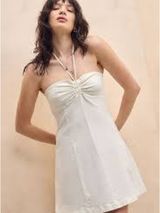 Urban Outfitters Cate Y -Neck Halter Mini Dress Photo 0