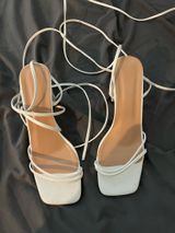 White Shein strappy heels Photo 0