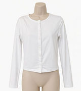 Lot of 2 CRZ YOGA Cloud Jersey Button Cardigans Size S White & Mojave Tan Photo 0