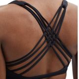 Lululemon Free To Be Bra Sports Bra Crisscross Strappy Scoop Neck Yoga Black 4 Photo 0