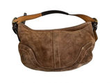 Coach D3S-9503 Suede Leather Shoulder Bag Handbag Brown Vintage Photo 0